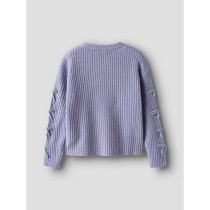 NAME IT Striktrøje Tarin Lavender Gray