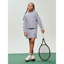 NAME IT Striktrøje Tarin Lavender Gray