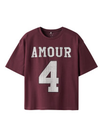 NAME IT T-shirt Sangy Burgundy