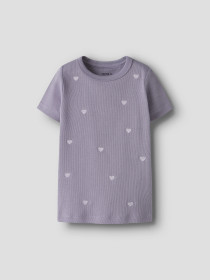 NAME IT T-shirt Nakal Lavender Gray