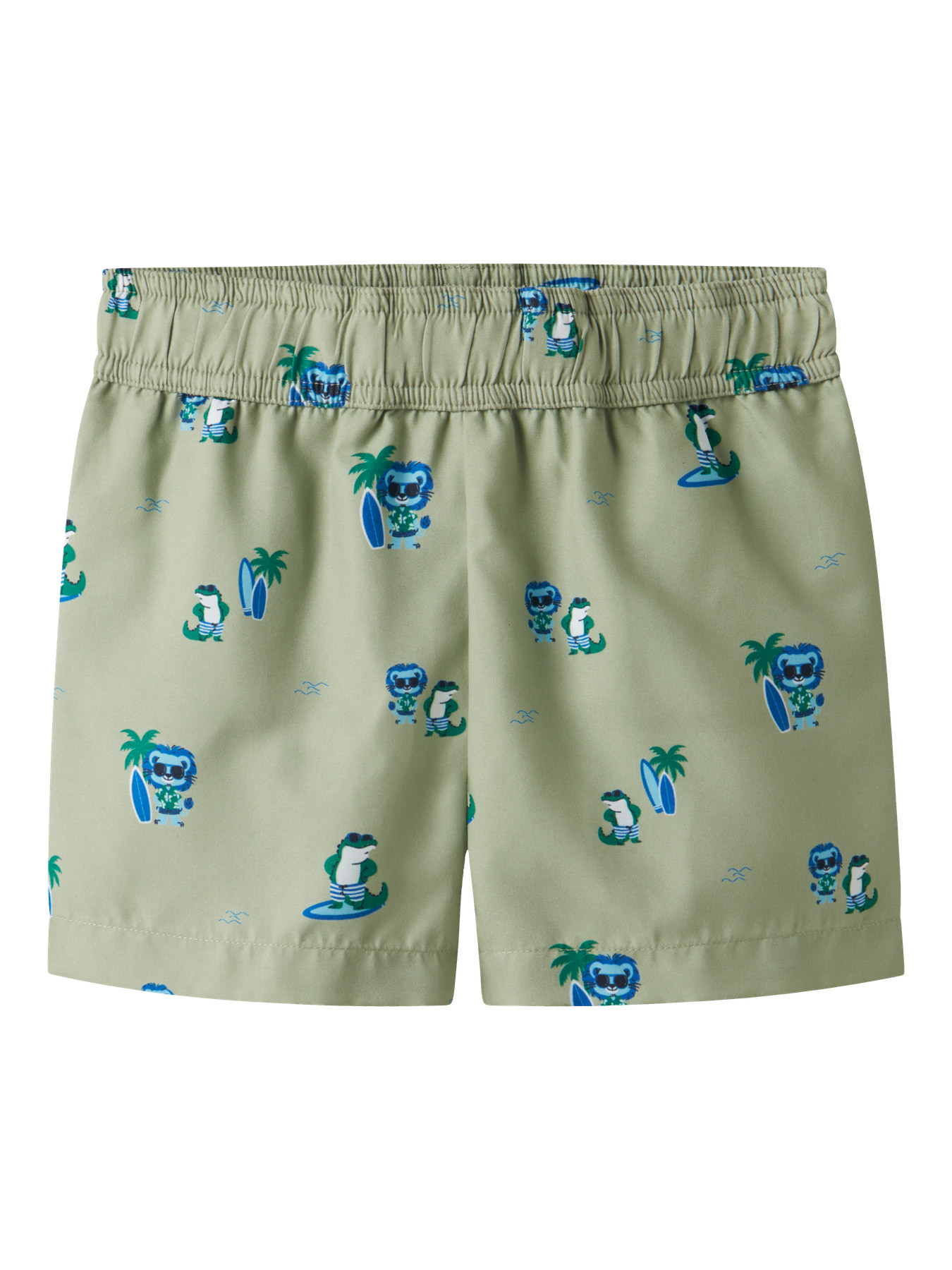 Name It Badeshorts - NmmZaka - Swamp m. Print