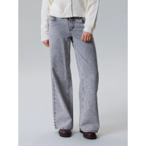 LMTD Wide Jeans Birm Light Grey Denim 