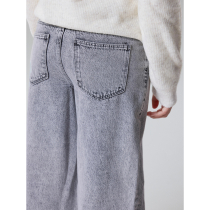 LMTD Wide Jeans Birm Light Grey Denim 