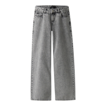 LMTD Wide Jeans Birm Light Grey Denim 