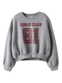 NAME IT Kort Sweatshirt Taya Grey Melange