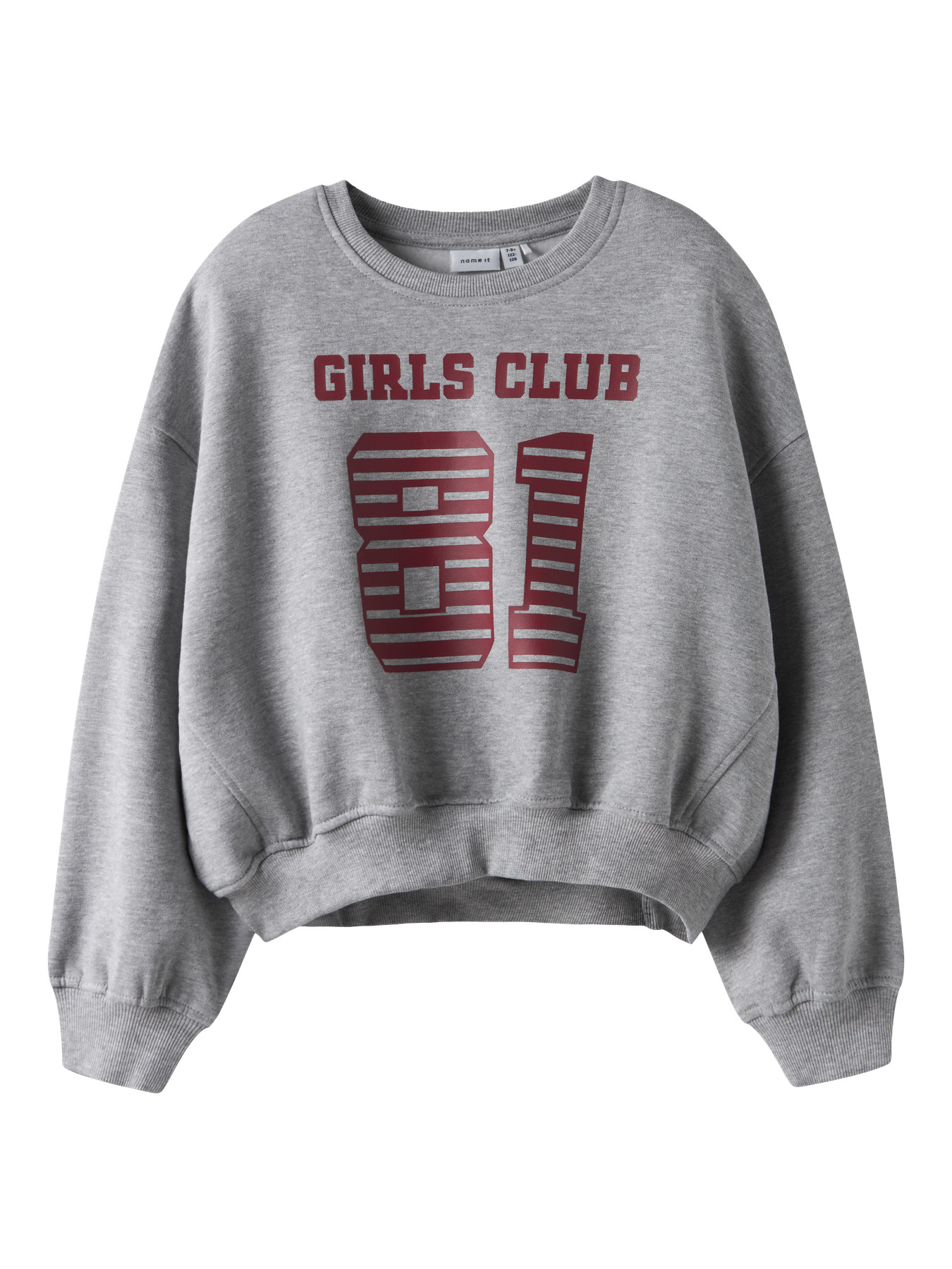 NAME IT Kort Sweatshirt Taya Grey Melange