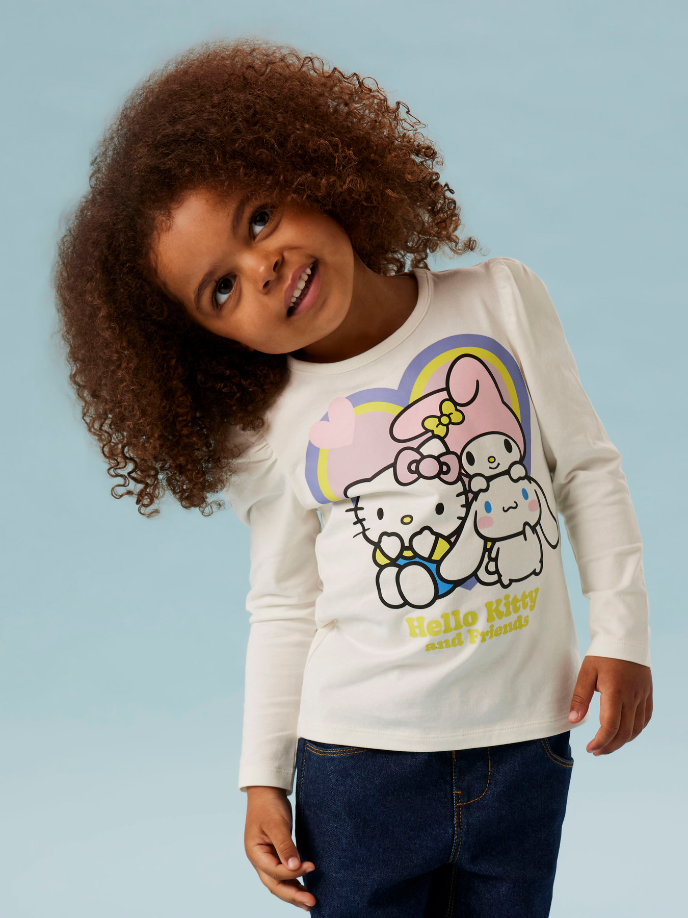 NAME IT Bluse Duri Hello Kitty Cloud Dancer