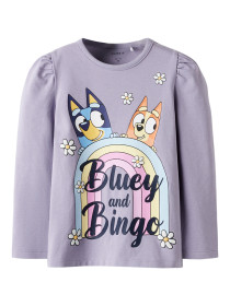 NAME IT Bluse Jessie Bluey Lavender Gray