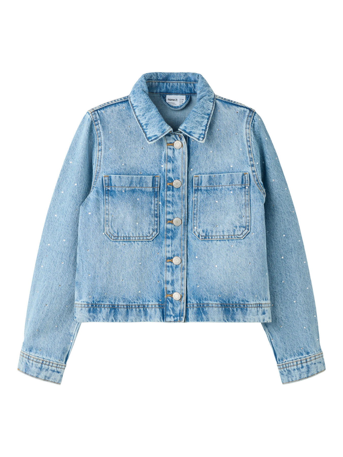 NAME IT Jakke Flis Light Blue Denim Rhine