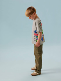 NAME IT T-shirt Dise Amongus Grey Melange