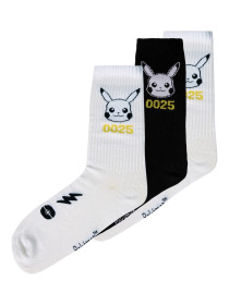 NAME IT 3-Pak Pokemon Tennissokker Jackson Bright White Black