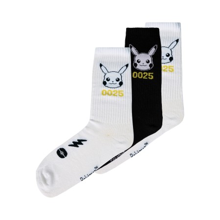 NAME IT 3-Pak Pokemon Tennissokker Jackson Bright White Black