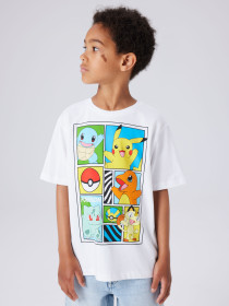 NAME IT Pokemon T-shirt Dams Bright White