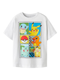 NAME IT Pokemon T-shirt Dams Bright White