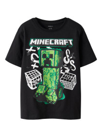 NAME IT Minecraft T-shirt Di Black