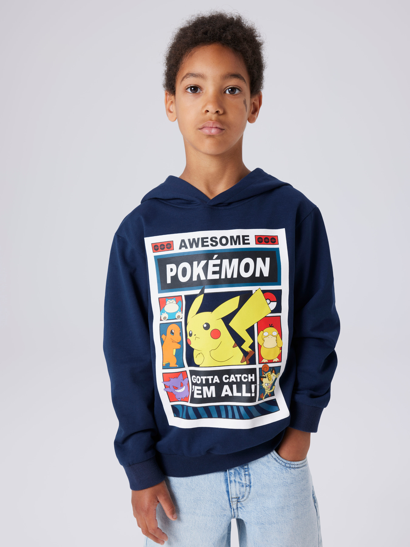NAME IT Pokemon Sweatshirt Du Navy Blazer