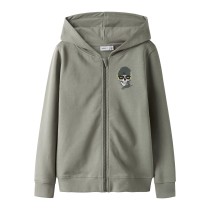 NAME IT Sweat Cardigan Teddy Shadow