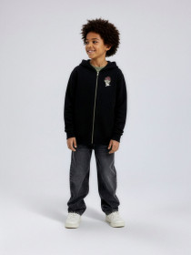 NAME IT Sweat Cardigan Teddy Black