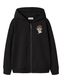 NAME IT Sweat Cardigan Teddy Black