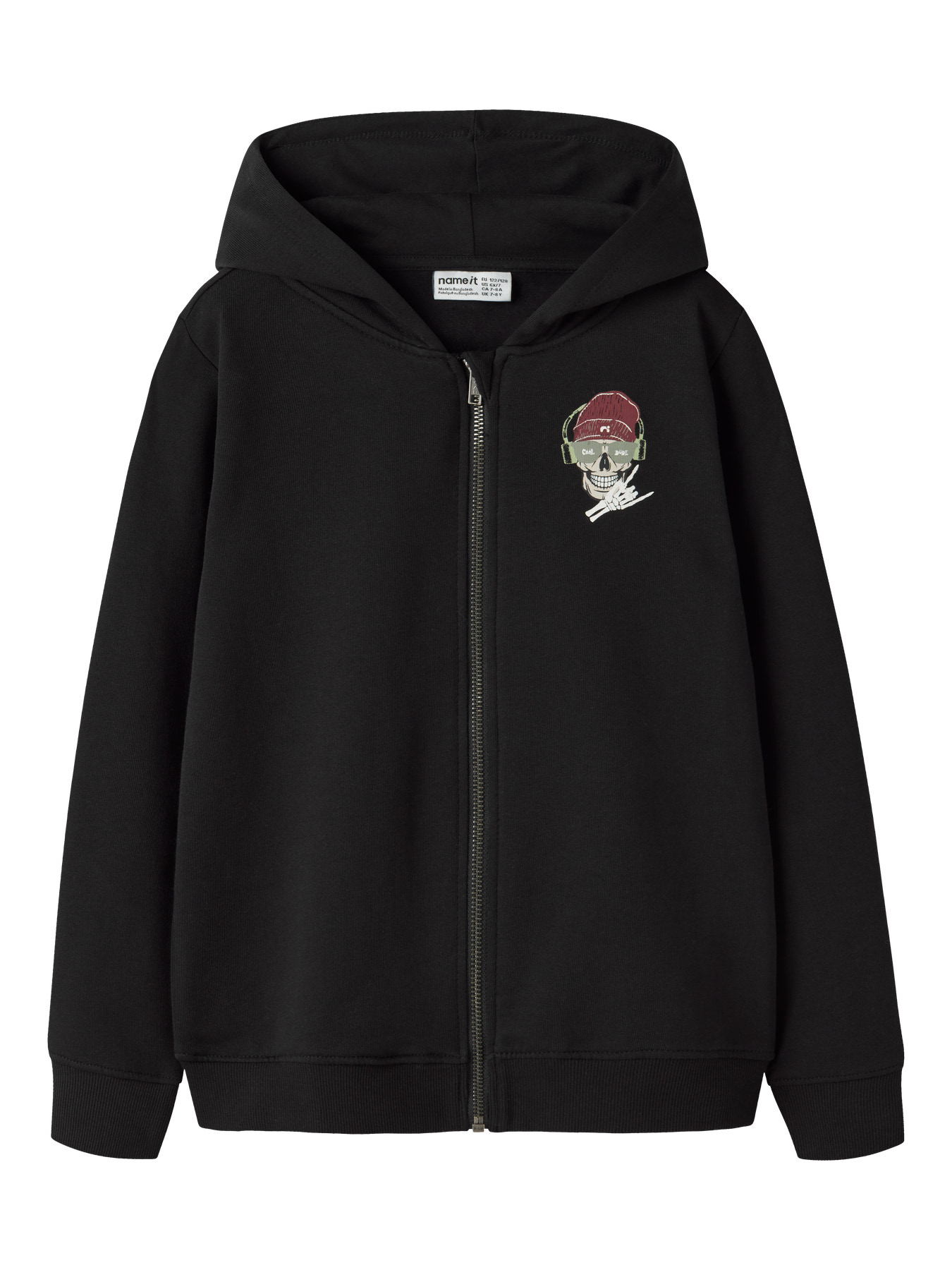 NAME IT Sweat Cardigan Teddy Black