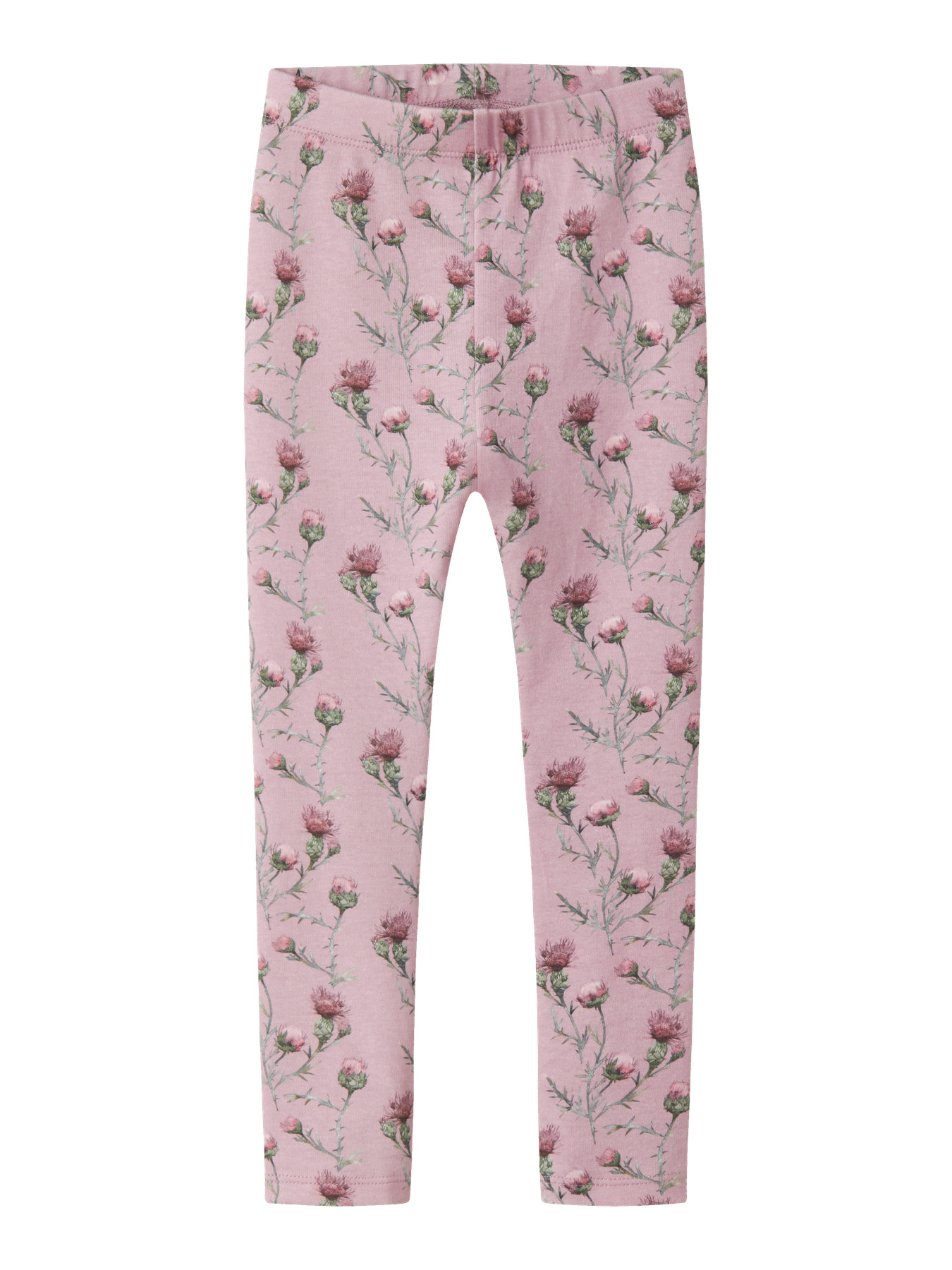 Name it Leggings - NmfTeane - Dawn Pink m. Blomster