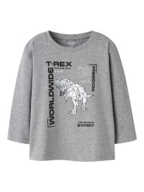 NAME IT Bluse Bryso Grey Melange