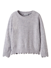 NAME IT Striktrøje Bolinne Lilac Marble