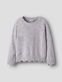 NAME IT Striktrøje Bolinne Lilac Marble