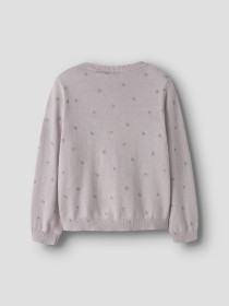 NAME IT Strik Cardigan Beta Lilac Marble