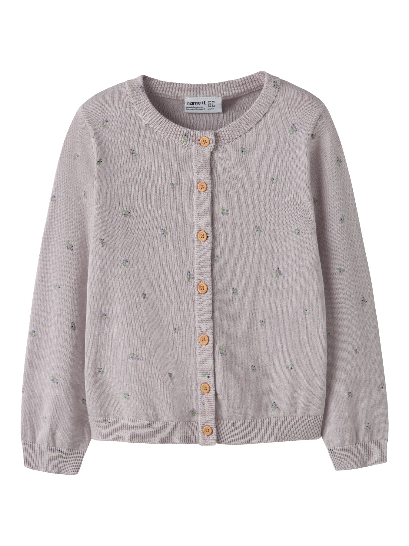 NAME IT Strik Cardigan Beta Lilac Marble