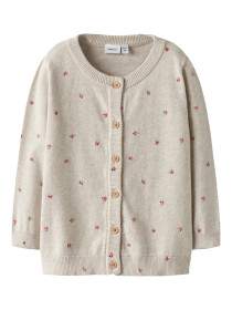 NAME IT Strik Cardigan Beta Peyote Melange