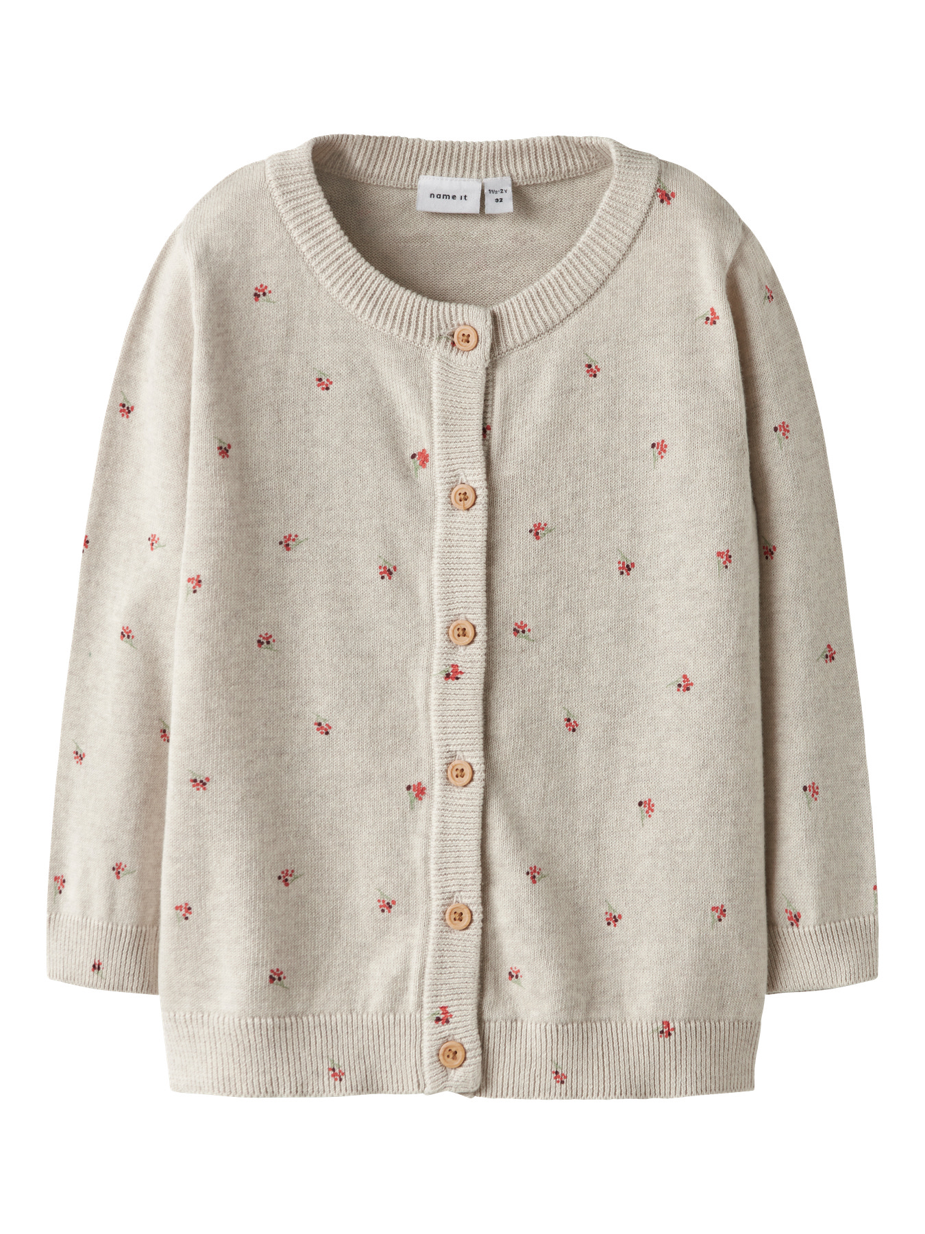 NAME IT Strik Cardigan Beta Peyote Melange