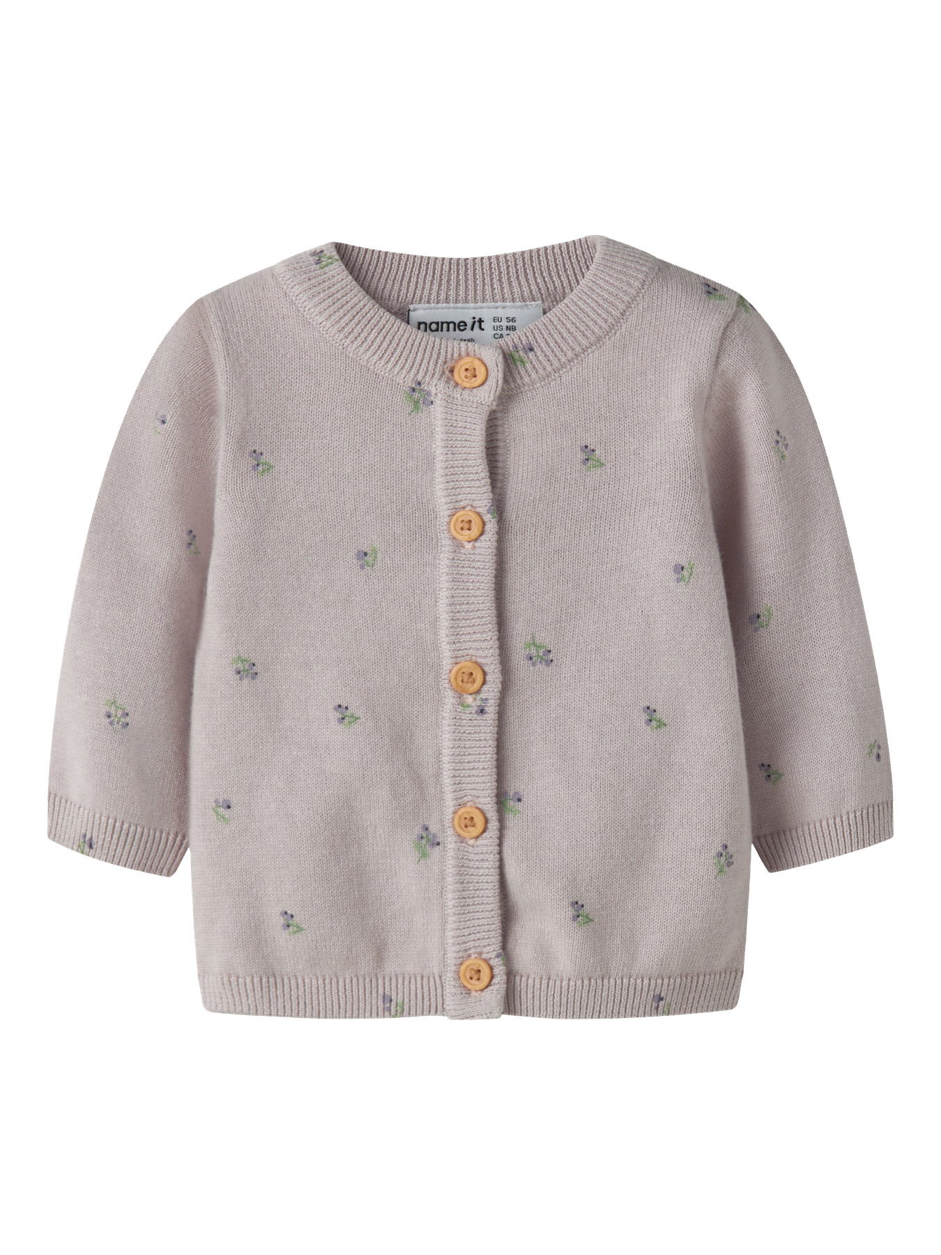 Name It Cardigan - Strik - NbfBeta - Lilac Marble