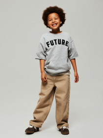 NAME IT Sweat T-shirt Bobby Grey Melange