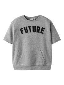 NAME IT Sweat T-shirt Bobby Grey Melange