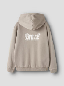 NAME IT Nkmbrook Ls Nreg Sweat Wh Unb Box - Vintage Khaki