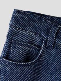 NAME IT Brede Bukser Salli Dark Blue Denim
