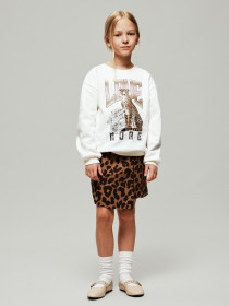 NAME IT Wrap Skort Belate Toasted Coconut Seal Brown