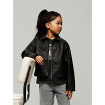 NAME IT Pu Læder Jakke Boll Black