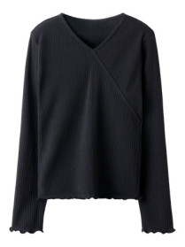NAME IT Rib Bluse Frida Black