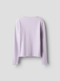 NAME IT Rib Bluse Frida Misty Lilac