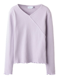 NAME IT Rib Bluse Frida Misty Lilac