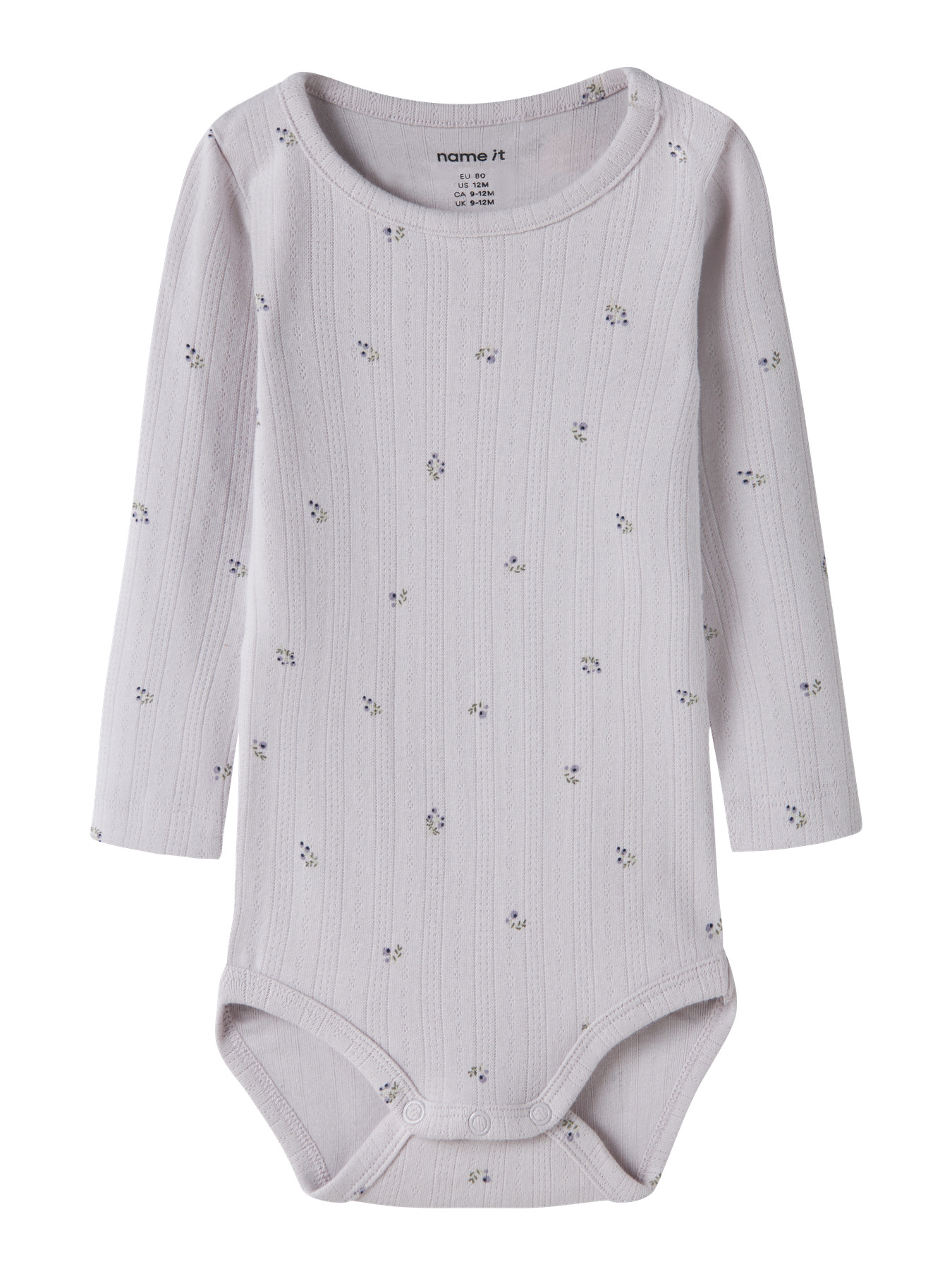 Name It Body l/æ - Hulmønster - NbfBerries - Lilac Marble