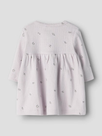 NAME IT Kjole Berries Lilac Marble