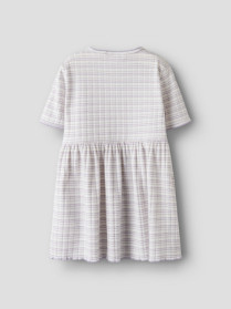 NAME IT T-shirt Kjole Fiona Bright White Stripes