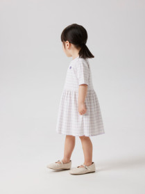 NAME IT T-shirt Kjole Fiona Bright White Stripes