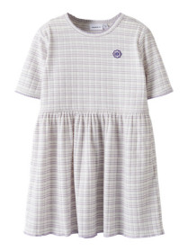 NAME IT T-shirt Kjole Fiona Bright White Stripes