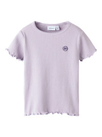 NAME IT Rib T-shirt Frida Misty Lilac