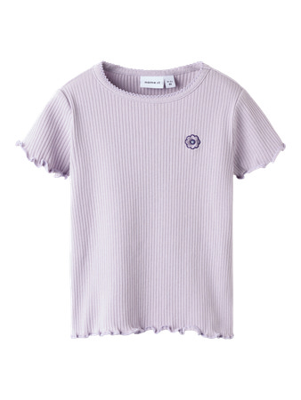 NAME IT Rib T-shirt Frida Misty Lilac