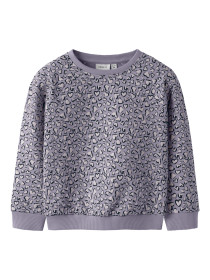 NAME IT Sweatshirt Bearta Lavender Gray